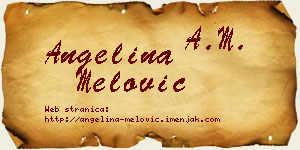 Angelina Melović vizit kartica